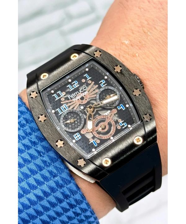 Function, 3atm, Siyah Renk Silikon Kordon Erkek Kol Saati, Sdfer138