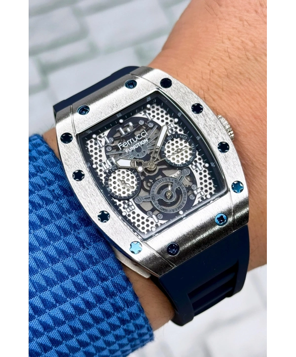 Function, 3atm, Lacivert Renk Silikonkordon Erkek Kol Saati, Sdfer138