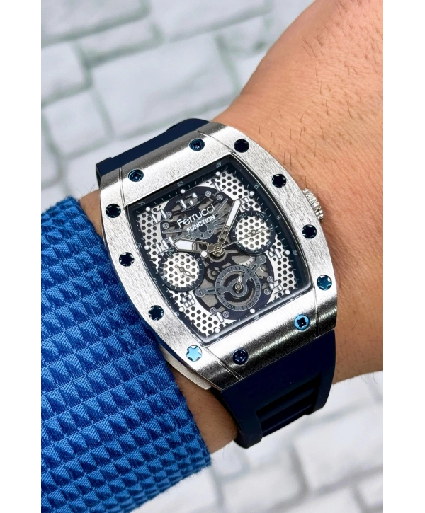 Function, 3atm, Lacivert Renk Silikonkordon Erkek Kol Saati, Sdfer138