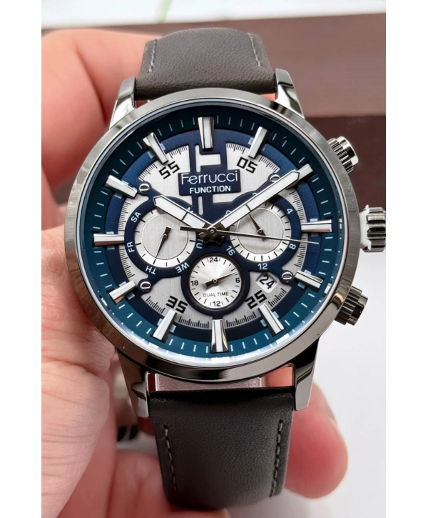 Function Füme Deri Kordon Erkek Kol Saati 3atm Bileklik Hediyeli Sdfer140