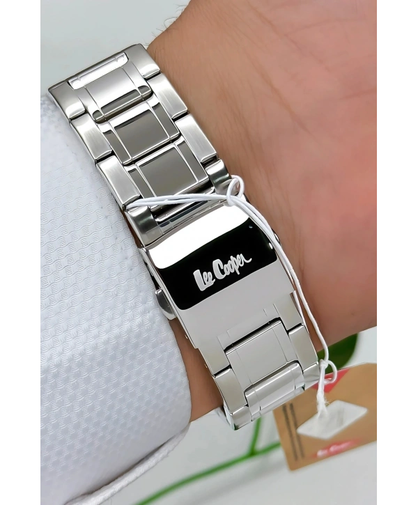 Çelik Kordon&kasa Gümüş-siyah Renk Fonksiyonlu Erkek Kol Saati 3atm Bileklik Sdlc006