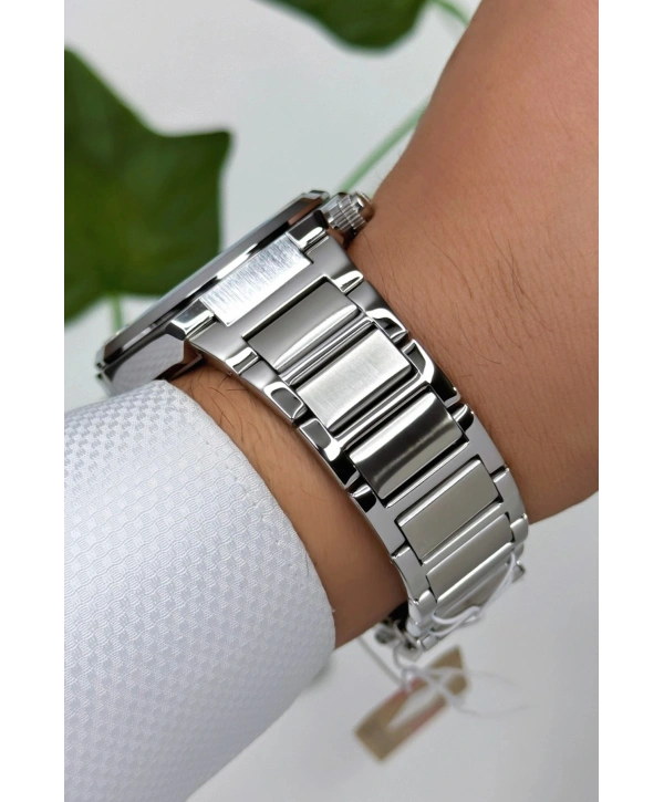 Çelik Kordon&kasa Gümüş-rose Renk Fonksiyonlu Erkek Kol Saati 3atm Bileklik Sdlc005