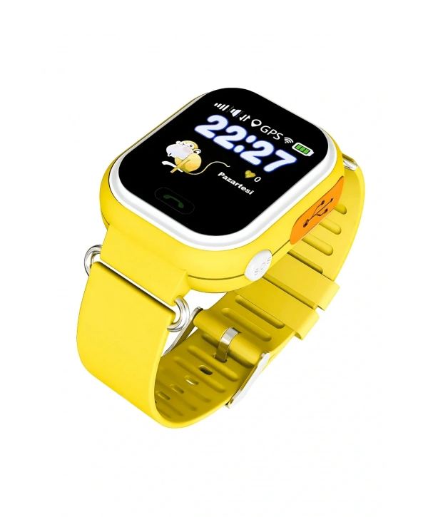 Akıllı Çocuk Takip Saati, Btk Kayıtlı Ve Orijinal 2 Yıl Garantili Sarı Sds001