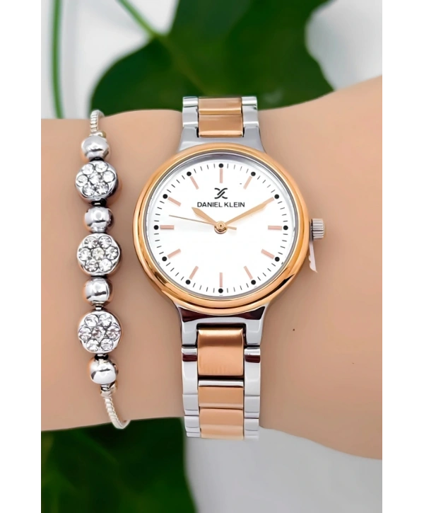 Kadın Kol Saati Rose-gümüş Renk Çelik Kordon&kasa Sddk094