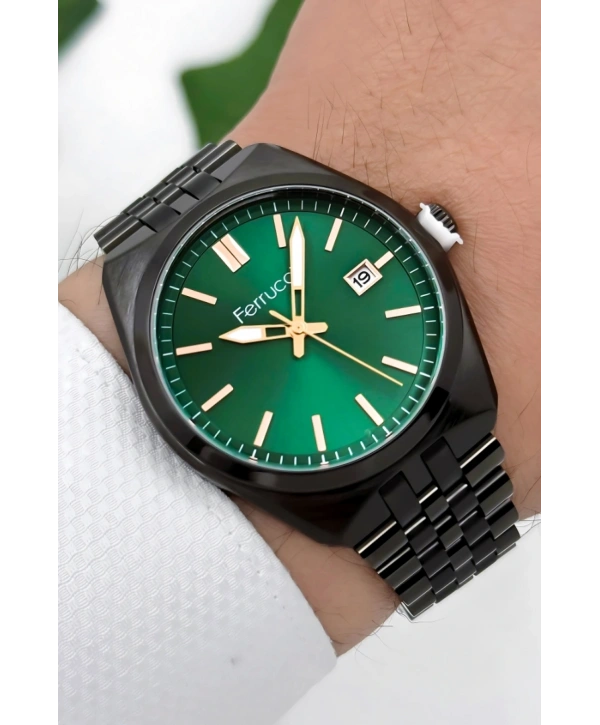 Erkek Kol Saati, Çelik Kordon & Özel Tasarım, 3atm Suya Dayanıklı Siyah Sdfer159