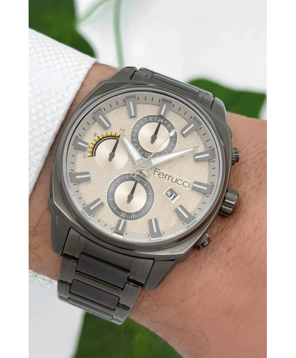 3atm Suya Dayanıklı Erkek Kol Saati, Çelik Kordon & Özel Tasarım, Füme Sdfer160