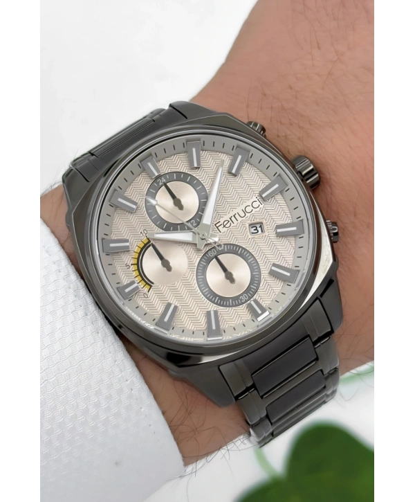 3atm Suya Dayanıklı Erkek Kol Saati, Çelik Kordon & Özel Tasarım, Füme Sdfer160