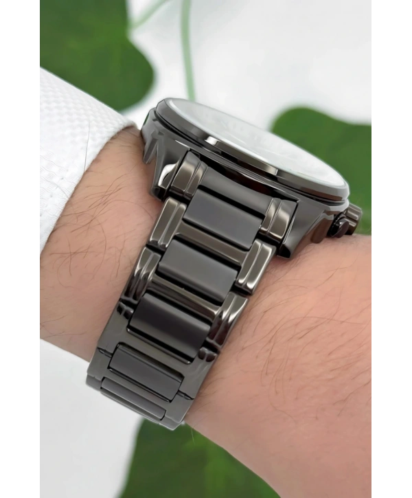 3atm Suya Dayanıklı Erkek Kol Saati, Çelik Kordon & Özel Tasarım, Füme Sdfer160