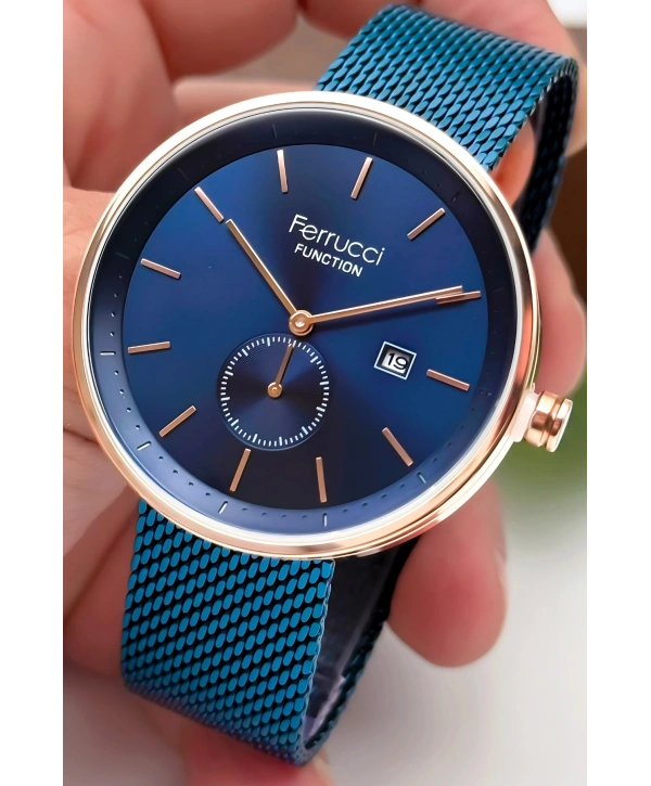 3atm Suya Dayanıklı Erkek Kol Saati, Çelik Kordon & Özel Tasarım, Lacivert Sdfer161