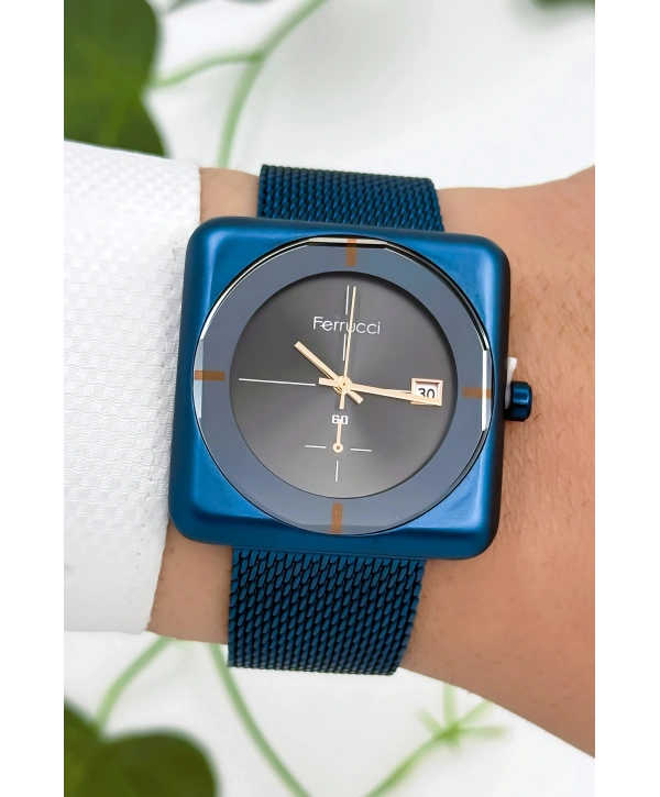 Çelik Kordon & Özel Tasarım, 3atm Suya Dayanıklı Erkek Kol Saati, Lacivert Sdfer162