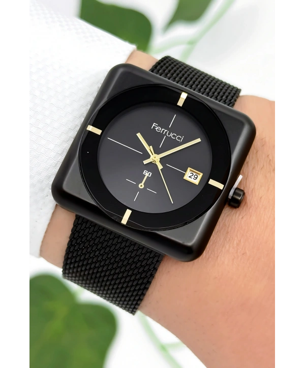 Çelik Kordon & Özel Tasarım, 3atm Suya Dayanıklı Erkek Kol Saati, Siyah Sdfer162