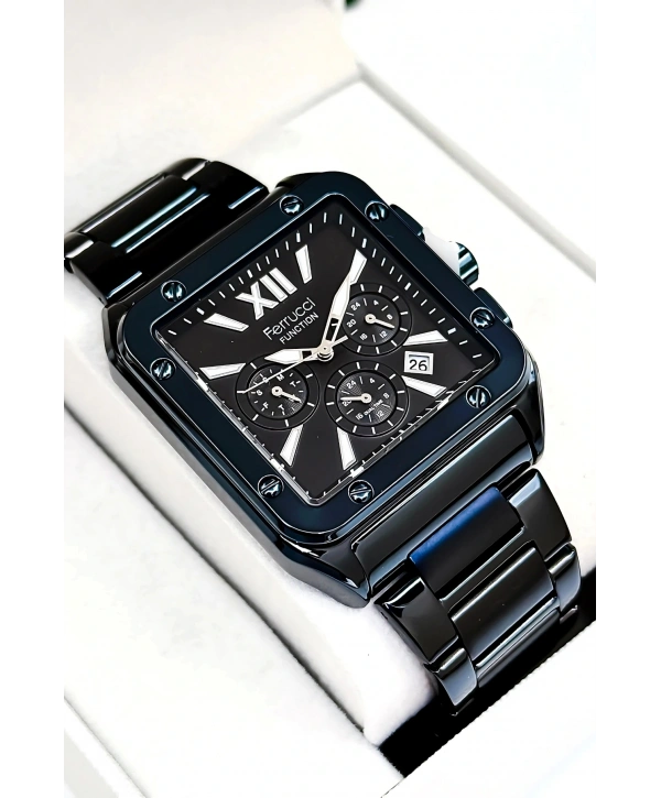 Function Erkek Kol Saati, Çelik Kordon 3atm Suya Dayanıklı Lacivert Sdfer168