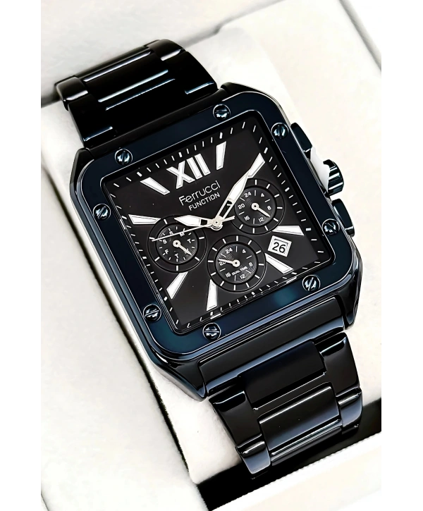 Function Erkek Kol Saati, Çelik Kordon 3atm Suya Dayanıklı Lacivert Sdfer168