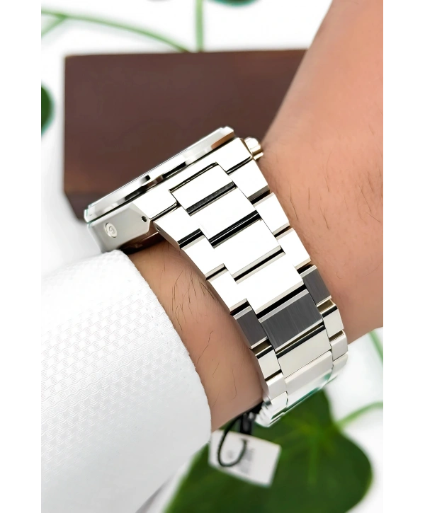 Daniel Klein Çelik Kordon Çelik Kasa Otomatik Mekanizma Erkek Kol Saati Gümüş-Siyah sddk105