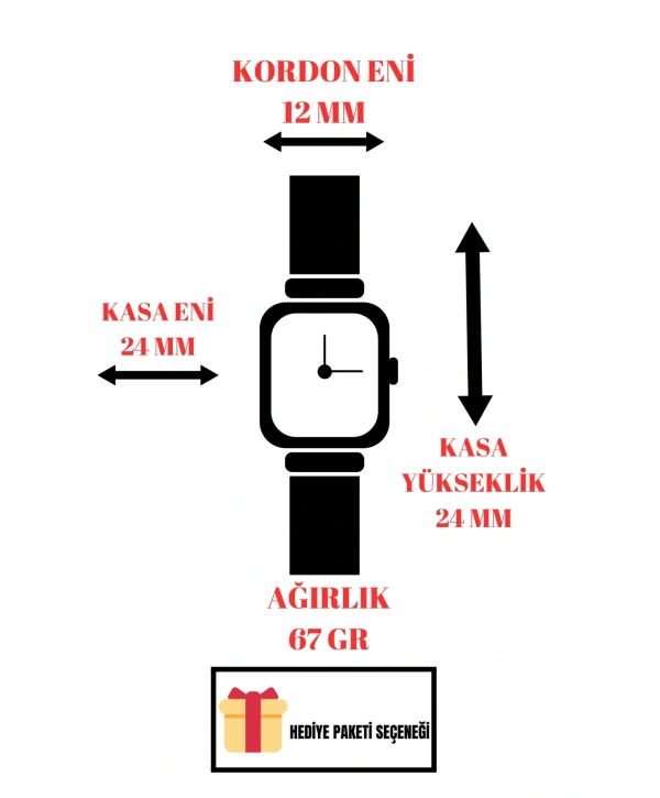 Çelik Kordon&Kasa Kadın Kol Saati+Bileklik Hediyeli Rose sddk110