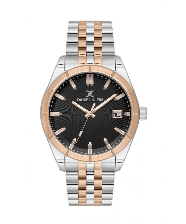 Daniel Klein Takvimli Erkek Kol Saati Çelik Kasa&Kordon Bileklik Gümüş-Rose sddk112