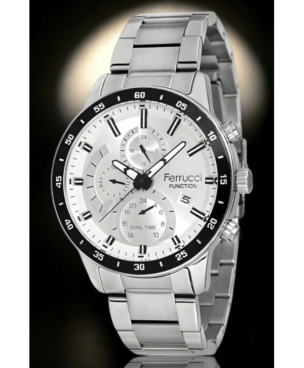 Function Erkek Kol Saati Fcf.13568fm.01 Gümüş-beyaz Renk Bileklik Hediye Sdfer125