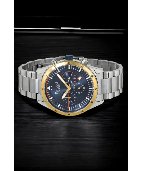 Function, 3atm, Gümüş-gold Renk Erkek Kol Saati, Fc.13907tm.04 Sdfer133