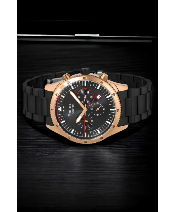 Function, 3atm, Siyah-rose Renk Erkek Kol Saati, Fc.13907tm.02 Sdfer133