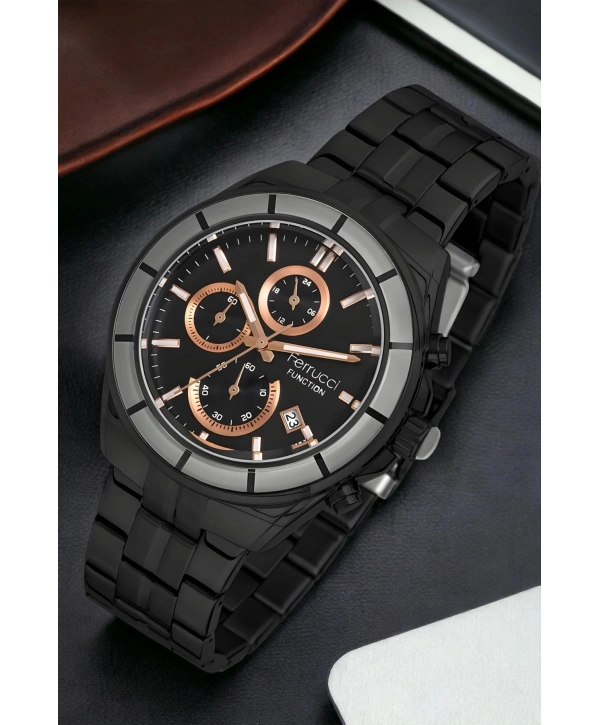 Function, 3atm, Siyah-rose Renk Erkek Kol Saati, Fcf.13674fm.01 Sdfer134