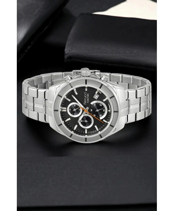 Function, 3atm, Gümüş-siyah Renk Erkek Kol Saati, Fcf.13674fm.02 Sdfer134