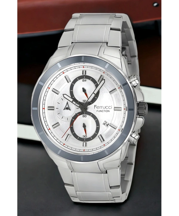 Function, 3atm, Gümüş-beyaz Renk Erkek Kol Saati, Fcf.12609fm.03 Sdfer135