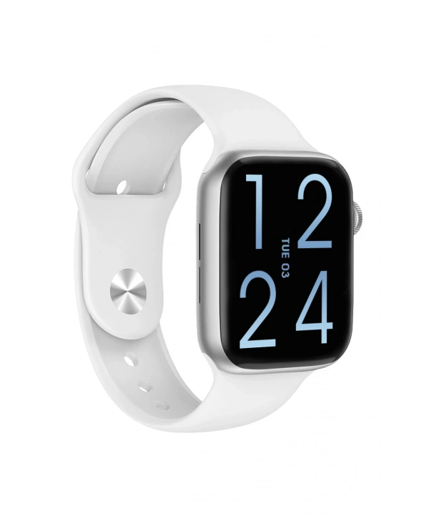 FC Smart S10 Max – Bluetooth Arama, Spor Modları, Alüminyum Kasa Akıllı Saat Gümüş-Beyaz