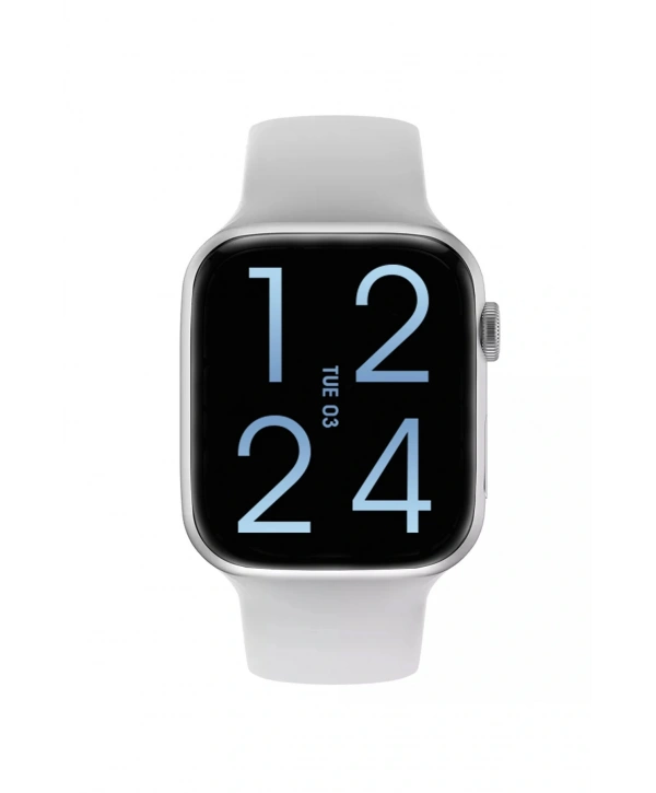 FC Smart S10 Max – Bluetooth Arama, Spor Modları, Alüminyum Kasa Akıllı Saat Gümüş-Beyaz