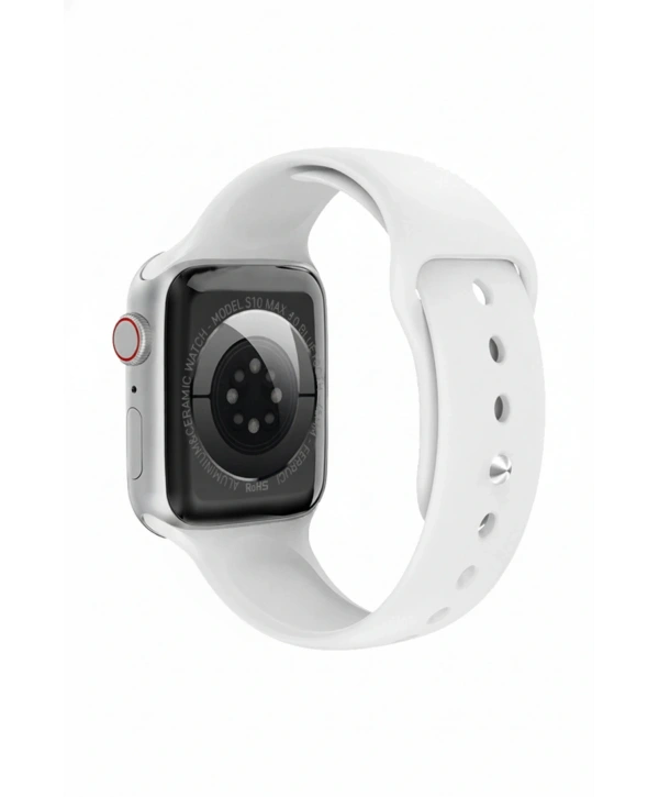 FC Smart S10 Max – Bluetooth Arama, Spor Modları, Alüminyum Kasa Akıllı Saat Gümüş-Beyaz