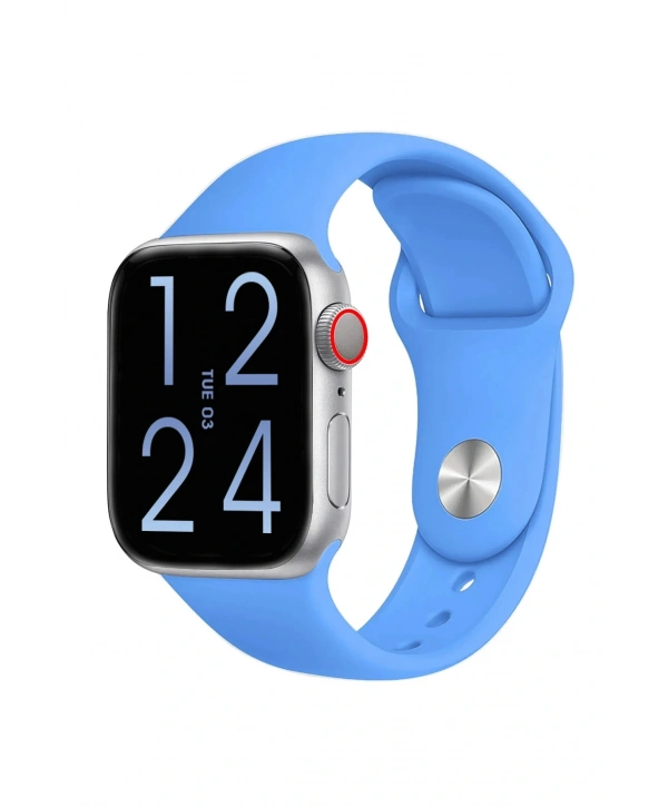 Fc Smart S10 Max – Bluetooth Arama, Spor Modları, Alüminyum Kasa Akıllı Saat Gümüş-Mavi