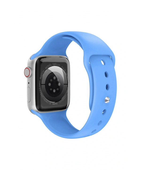 Fc Smart S10 Max – Bluetooth Arama, Spor Modları, Alüminyum Kasa Akıllı Saat Gümüş-Mavi