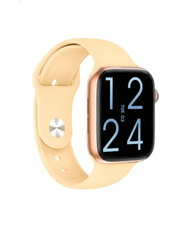 Fc Smart S10 Max – Bluetooth Arama, Spor Modları, Alüminyum Kasa Akıllı Saat Rose-Bej