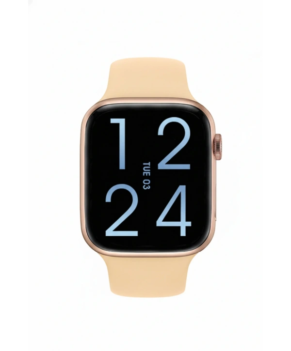 Fc Smart S10 Max – Bluetooth Arama, Spor Modları, Alüminyum Kasa Akıllı Saat Rose-Bej