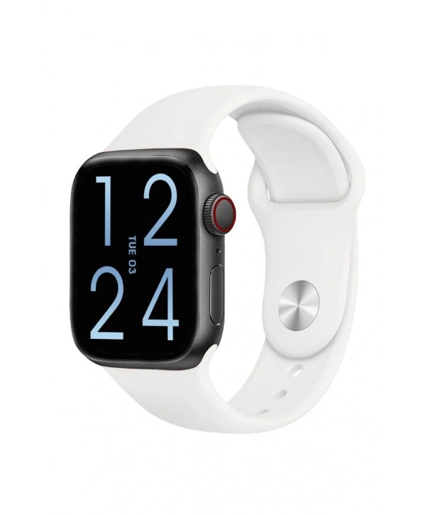 FC Smart S10 Max – Bluetooth Arama, Spor Modları, Alüminyum Kasa Akıllı Saat Siyah-Beyaz
