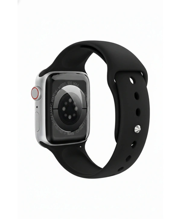 FC Smart S10 Max – Bluetooth Arama, Spor Modları, Alüminyum Kasa Akıllı Saat Siyah-Gümüş