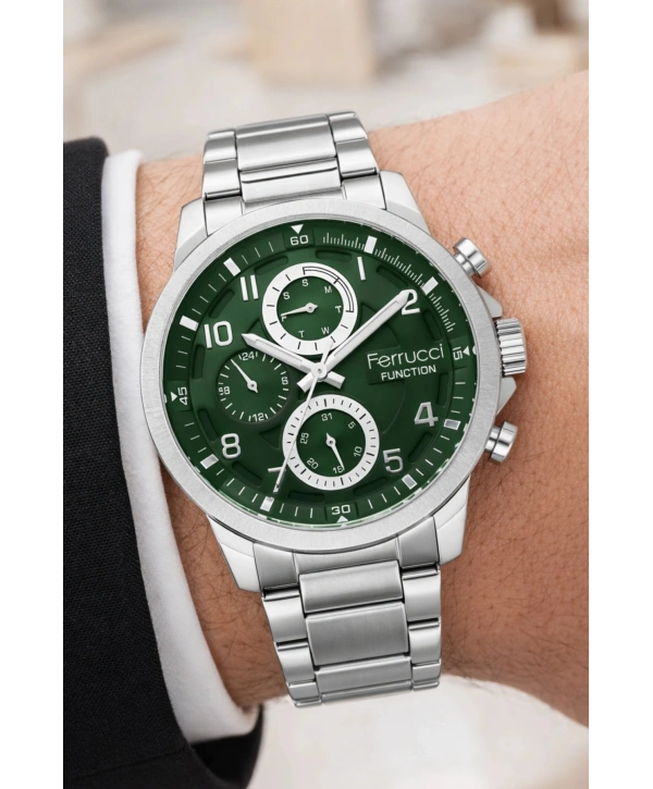 Function Erkek Kol Saati Çelik Kordon Gold Bileklik Hediyeli 3atm sdfer061