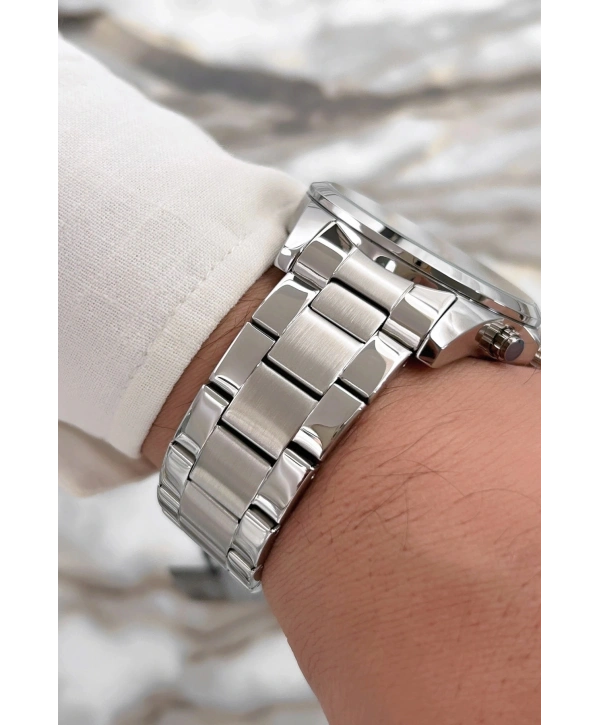 Yeni Sezon Çelik Kordon Function Erkek Kol Saati Gümüş-beyaz Sdfer071