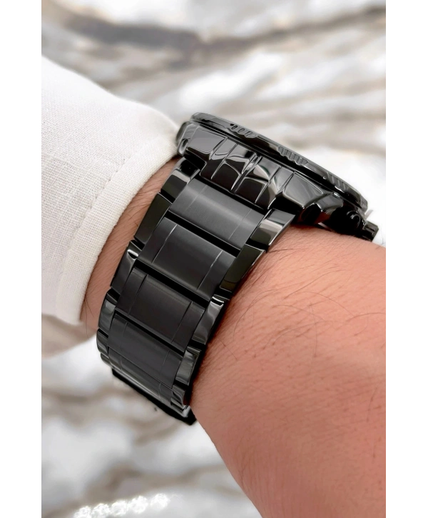 Siyah Yeni Sezon Çelik Kordon Function Erkek Kol Saati Sdfer072