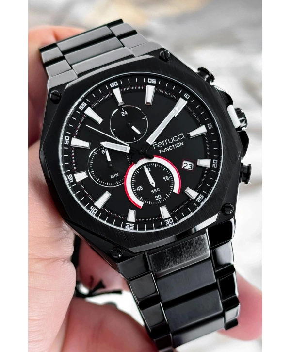 Çelik Kordon Function Siyah Yeni Sezon Erkek Kol Saati Sdfer080