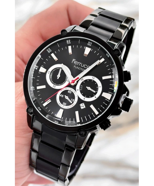 Çelik Kordon Function Siyah Yeni Sezon Erkek Kol Saati Sdfer081