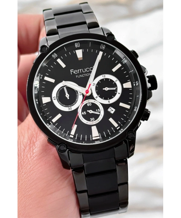 Çelik Kordon Function Siyah Yeni Sezon Erkek Kol Saati Sdfer081