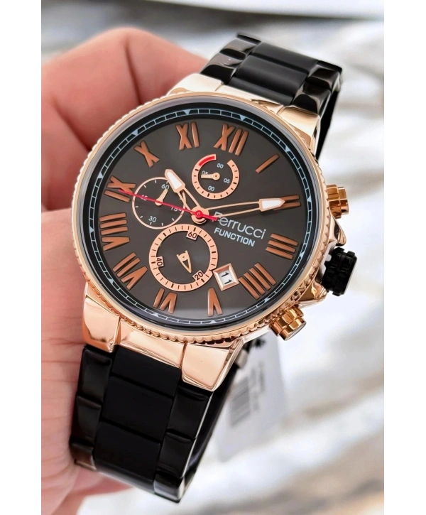 Çelik Kordon Function Erkek Kol Saati Siyah 3atm Suya Dayanıklı Sdfer089