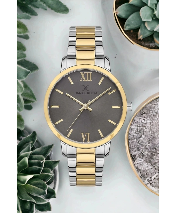 Kadın Kol Saati Gold-gümüş Renk Çelik Kordon&kasa Dke.1.10006.5 Sddk074