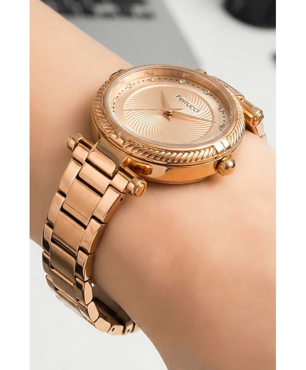 Kadın Kol Saati Rose Gold Çelik Kordon Çelik Kasa FC.14337M.03 sdfer110