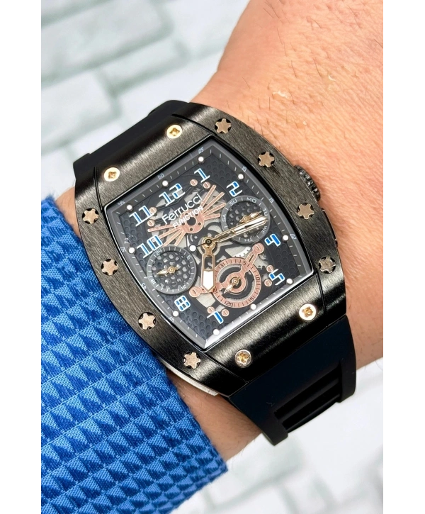 Function, 3atm, Siyah Renk Silikon Kordon Erkek Kol Saati, Sdfer138