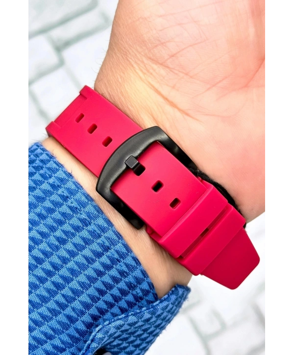 Function, 3atm, Kırmızı Renk Silikon Kordon Erkek Kol Saati, Sdfer138