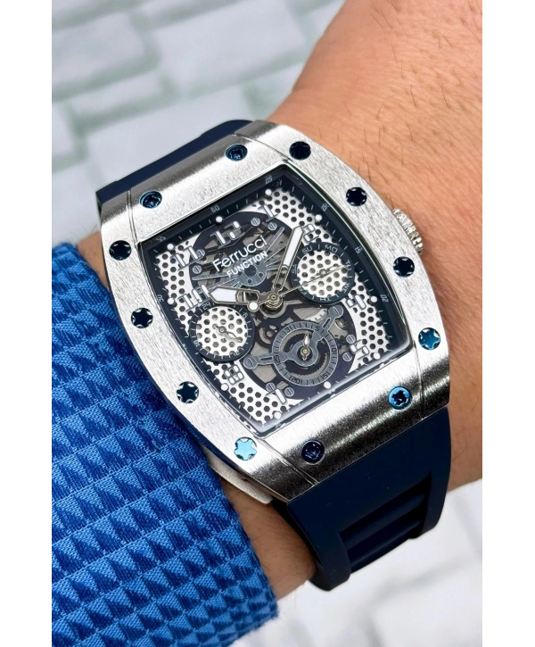 Function, 3atm, Lacivert Renk Silikonkordon Erkek Kol Saati, Sdfer138