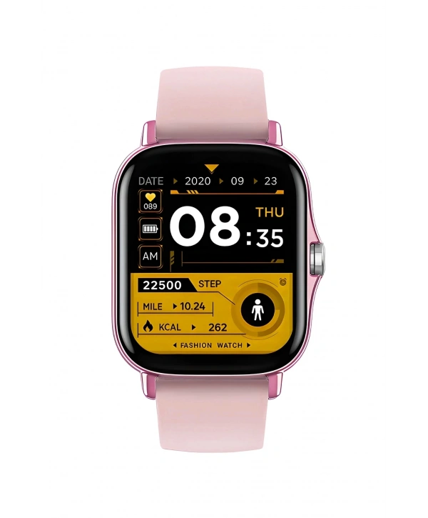 Akıllı Saat Sesli Görüşme Özellikli Spor Modlu 42mm Unisex Pembe-Pembe DW68