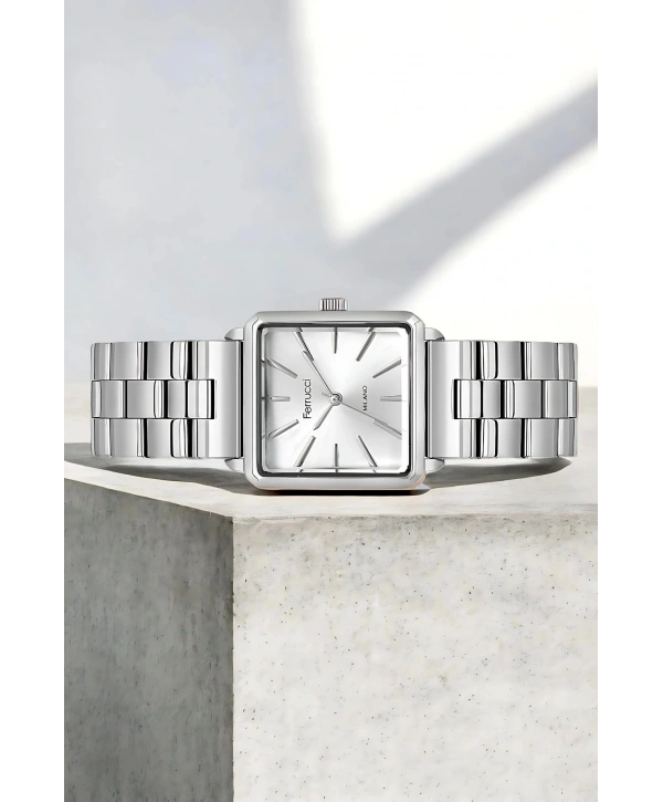 Kadın Kol Saati - Çelik Kordon & Şık Tasarım, 2 Yıl Garanti Gümüş-beyaz Sdfer150