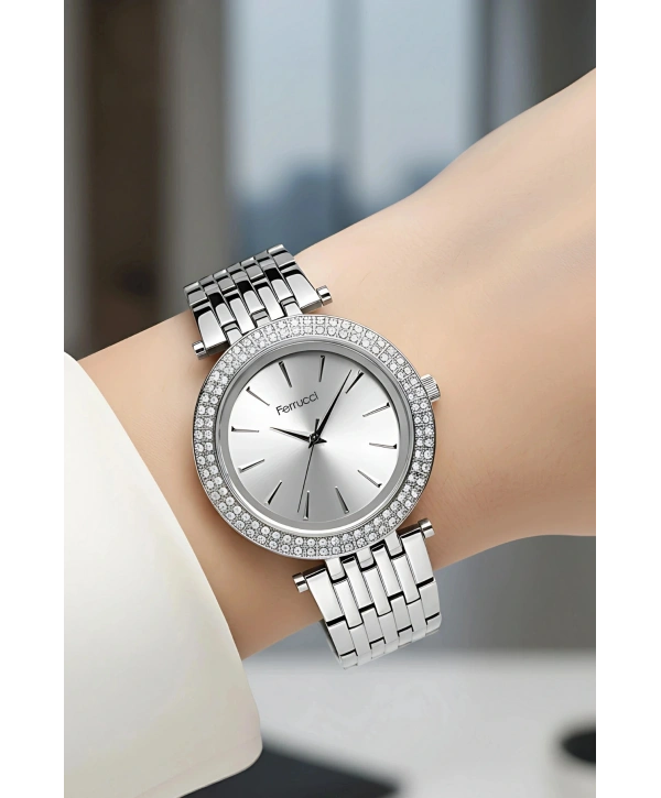 Çelik Kordon & Şık Tasarım, Kadın Kol Saati, 3ATM Suya Dayanıklı Gümüş sdfer154